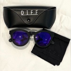 DIFF | Dime II Matte Black Frame- Purple Mirror Lens